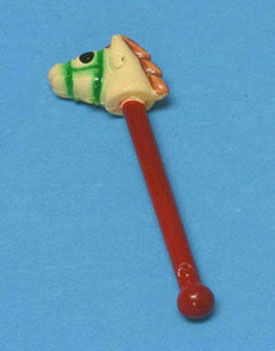 Dollhouse Miniature Stick Horse Toy, 1-3/8" Long